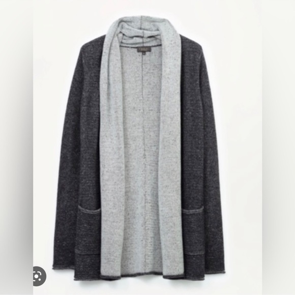 Aritzia Babaton Beekman Open Cardigan in Charcoal Gray - Picture 2 of 4